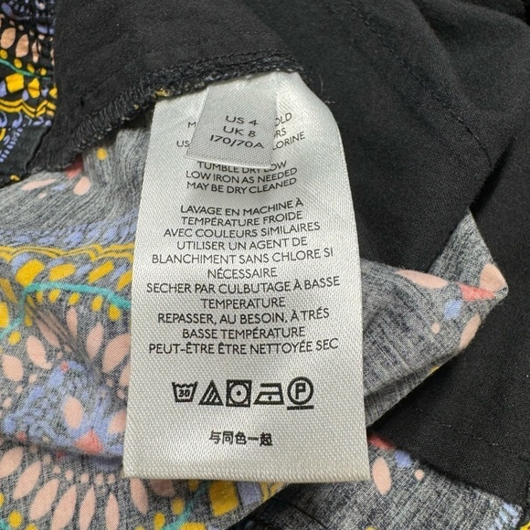 ANTHROPOLOGIE MAEVE Medallion Print Shorts Abstract City Black 4 - Picture 11 of 11